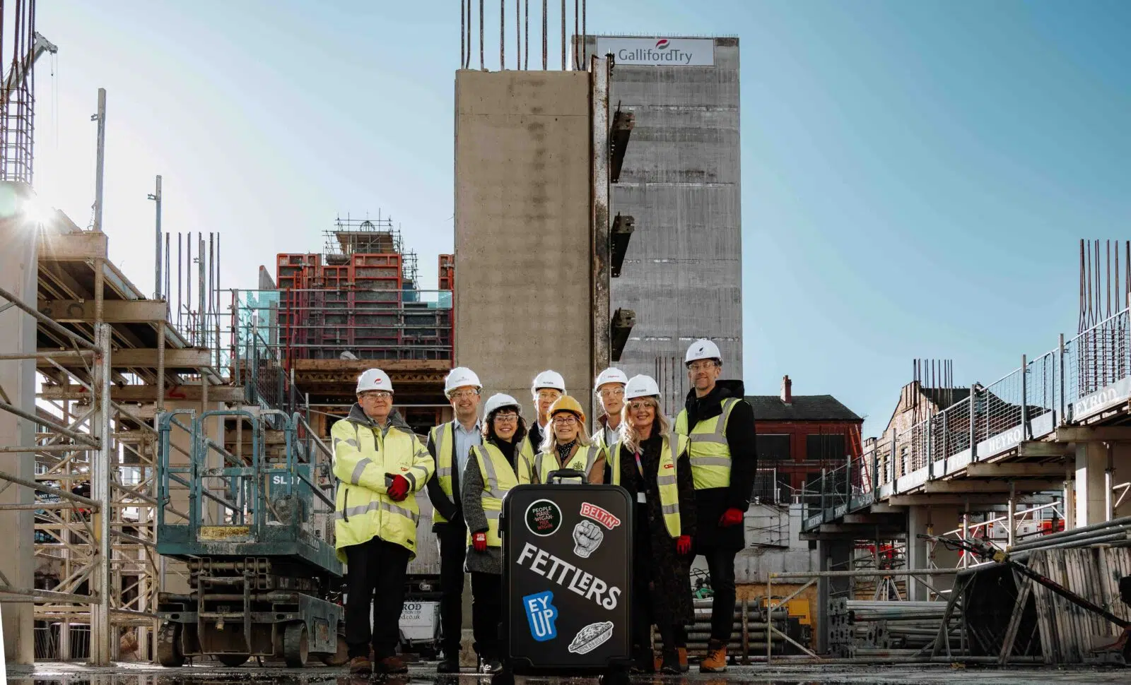 Council leaders visit Fettlers as Cityheart regeneration gathers pace in the heart of Wigan