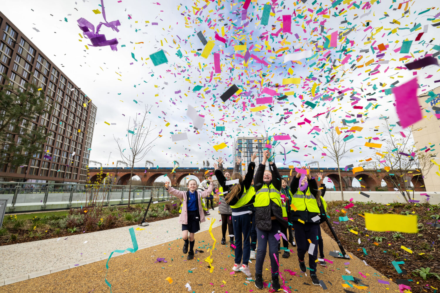 Stockport Transport Interchange and Viaduct Park official opening - 18th March 2024.