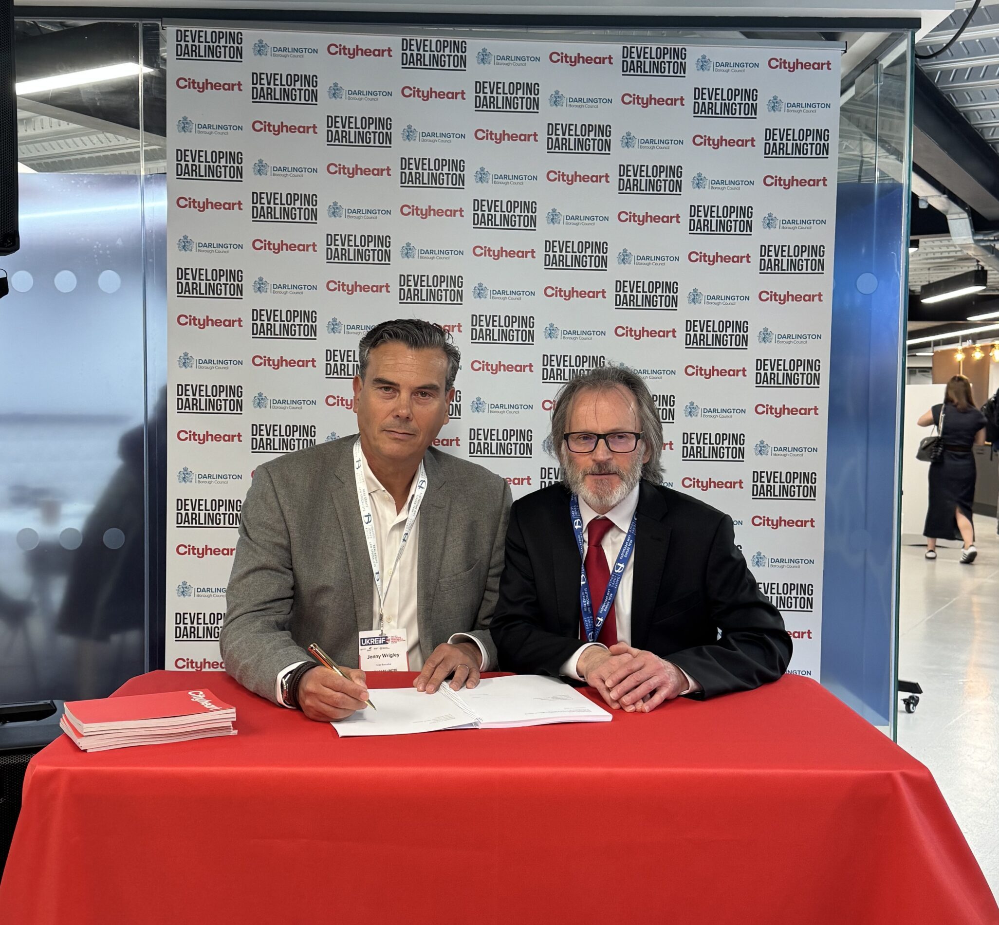 Cityheart and Darlington Borough Council sign partnership at UKREiiF